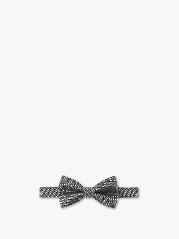 Краватка-метелик сірий з візерунком | 6251978