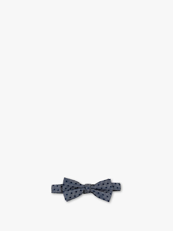 Краватка-метелик синій з візерунком | 6251981
