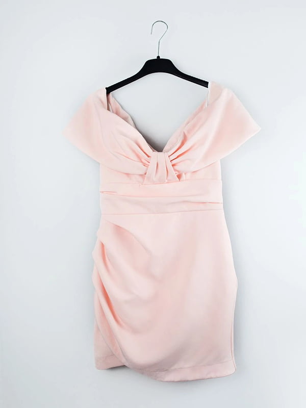 Платье-футляр розовое | 6246325