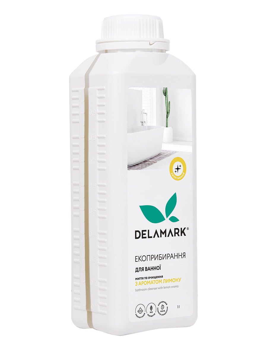 Универсальное средство для мытья ванной комнаты Delamark с ароматом лимона 1 л | 6263188