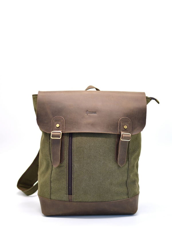 Рюкзак зелено-коричневий | 6265655