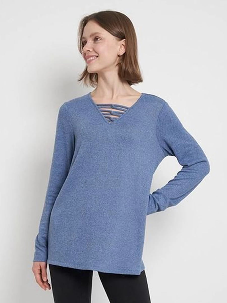 Пуловер синій | 6270837