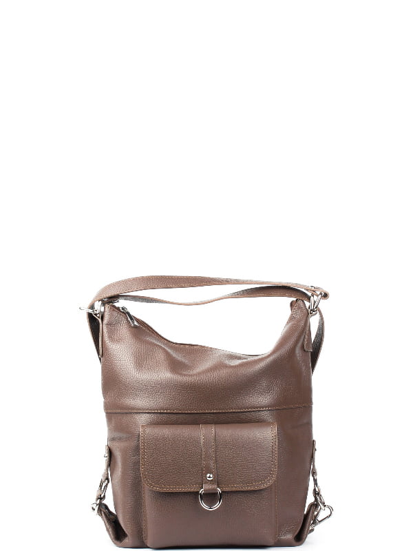 Сумка-рюкзак серо-коричневая | 6274073