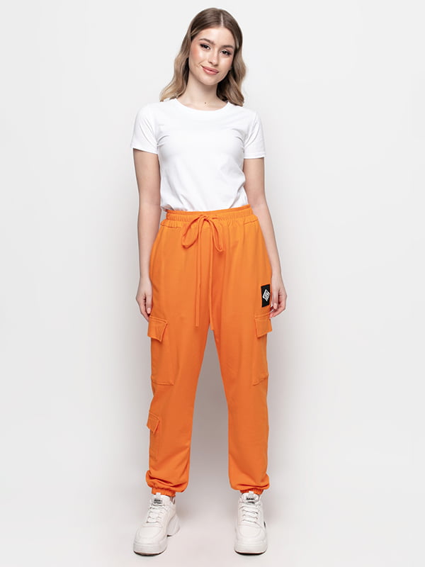 Штани прямі оранжевого кольору | 6276101