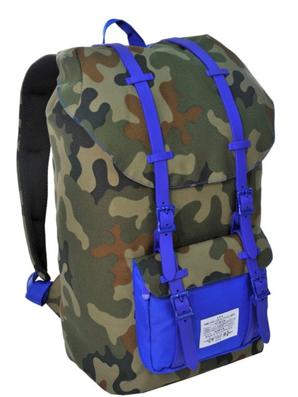 Рюкзак кольору хакі з принтом | 5966117