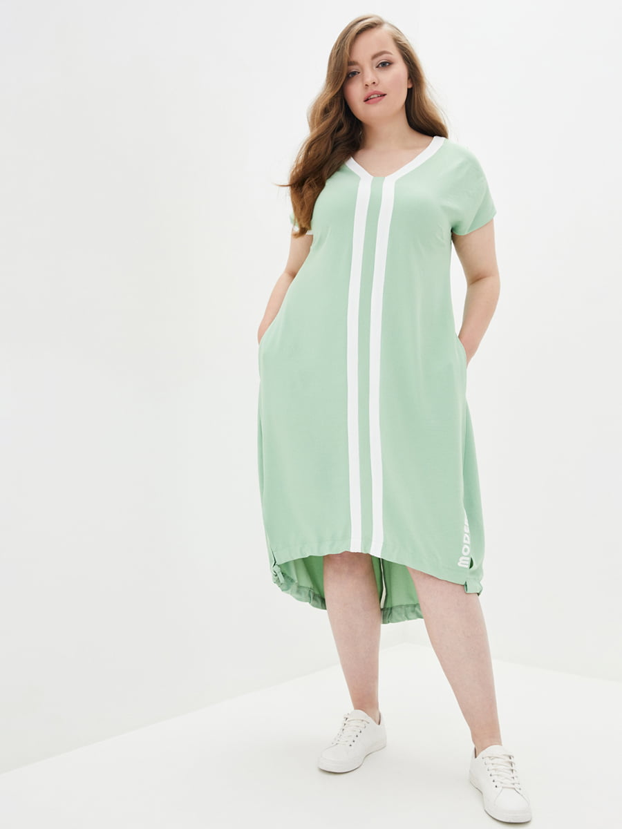Сукня А-силуету зелена "Сальма" | 6282447
