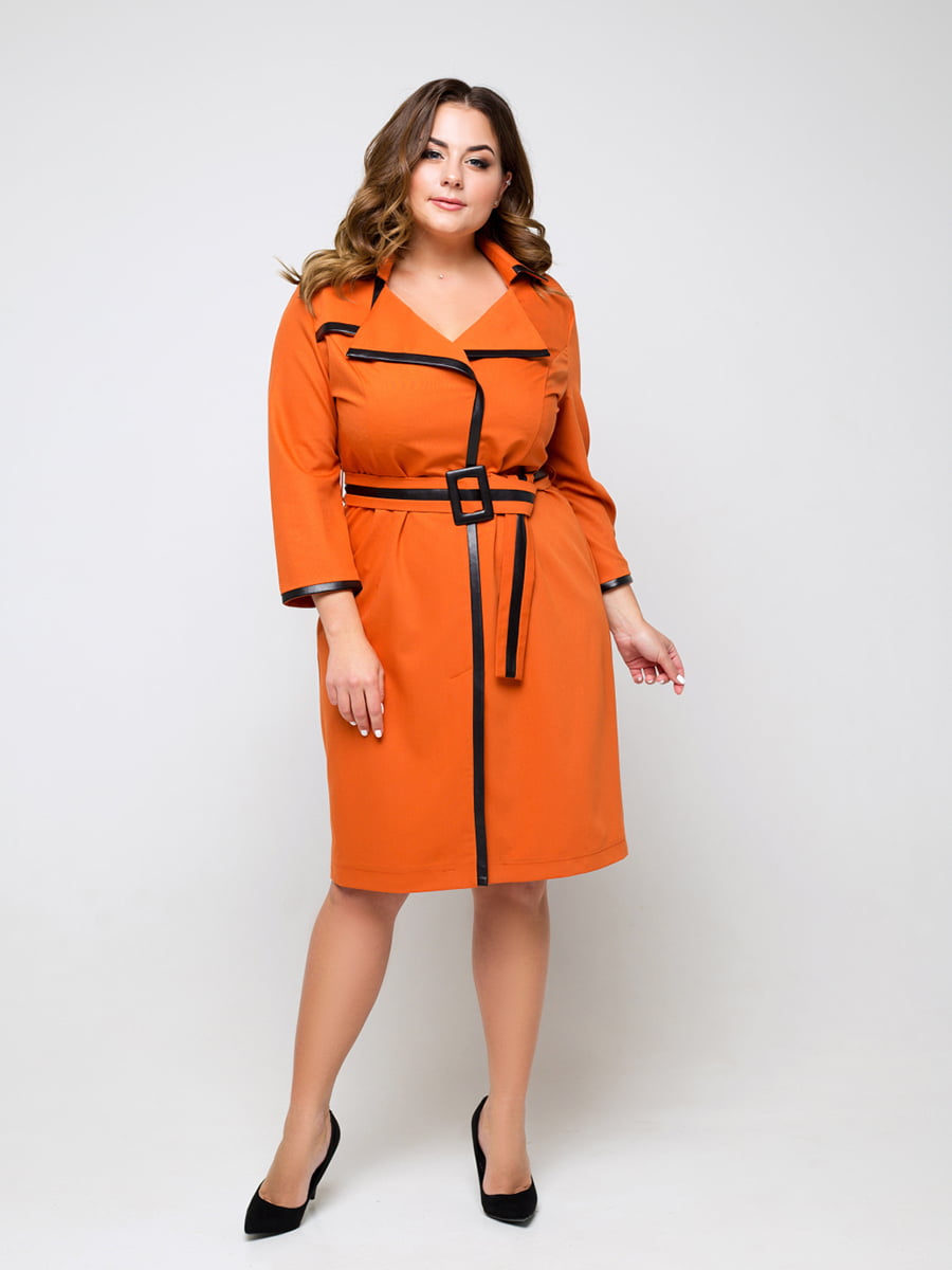 Платье-жакет оранжевого цвета "Мальфа” | 6282486