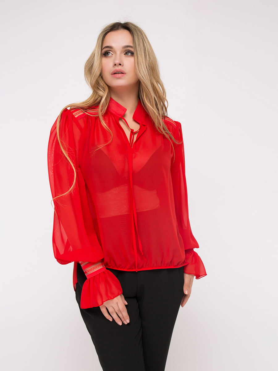Блуза червона «Ілюзія» | 6282517