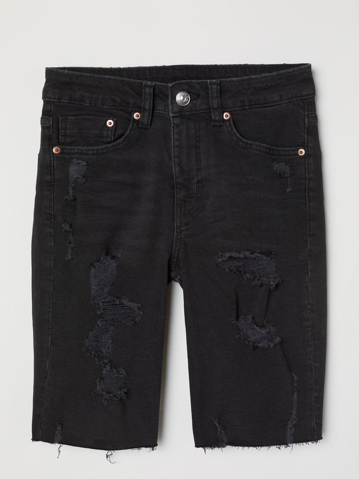 Шорты черные джинсовые | 6285884