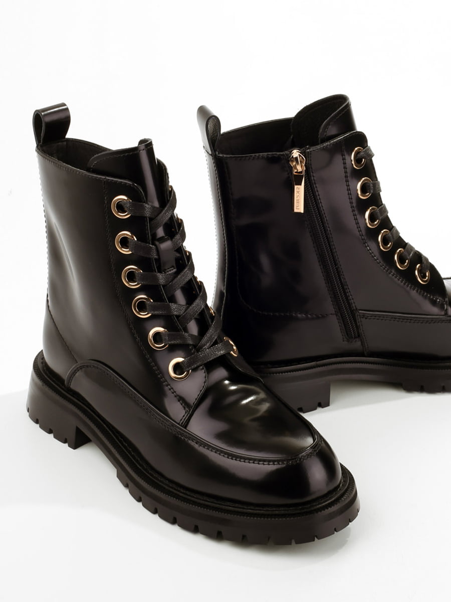 Ботинки кожаные черные | 6292080
