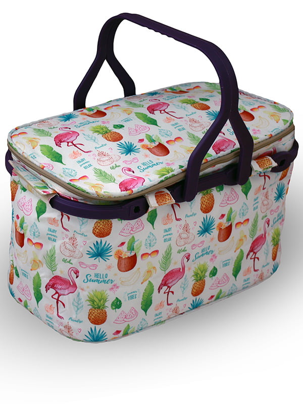 Термо-сумка для пикника в разноцветный принт (25 л) | 6294296
