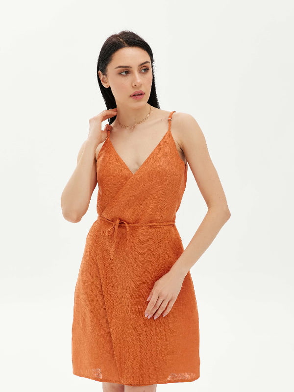 Сукня А-силуету помаранчевого кольору | 6299698