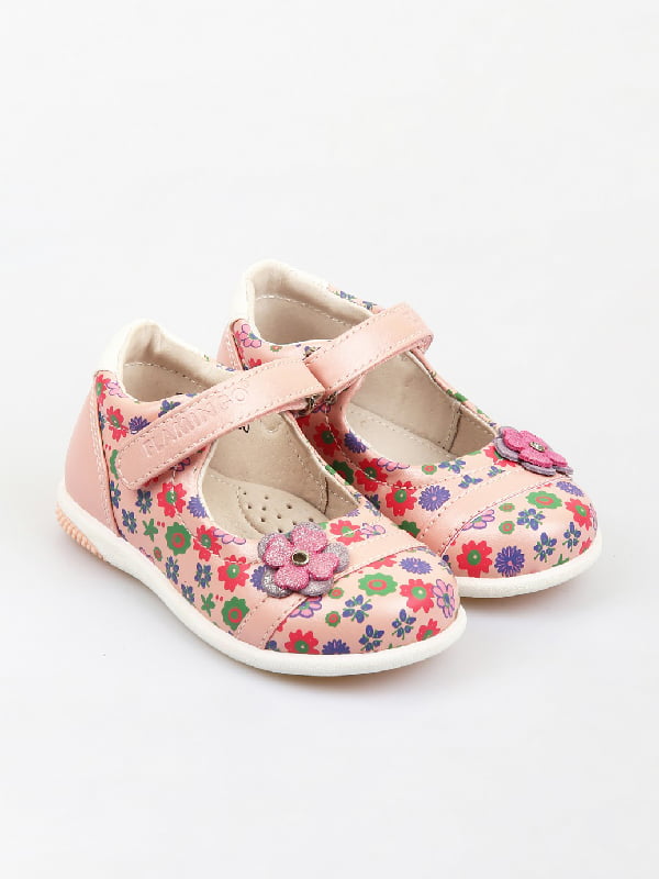 Туфли разноцветные цветочный принт | 6301204
