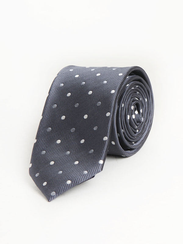 Краватка світло-сіра у горошок | 6301765