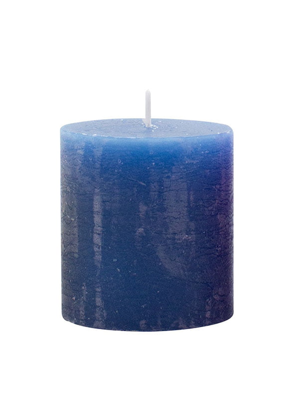 Свеча цилиндрическая синяя (75*70, 33 ч) | 6305059
