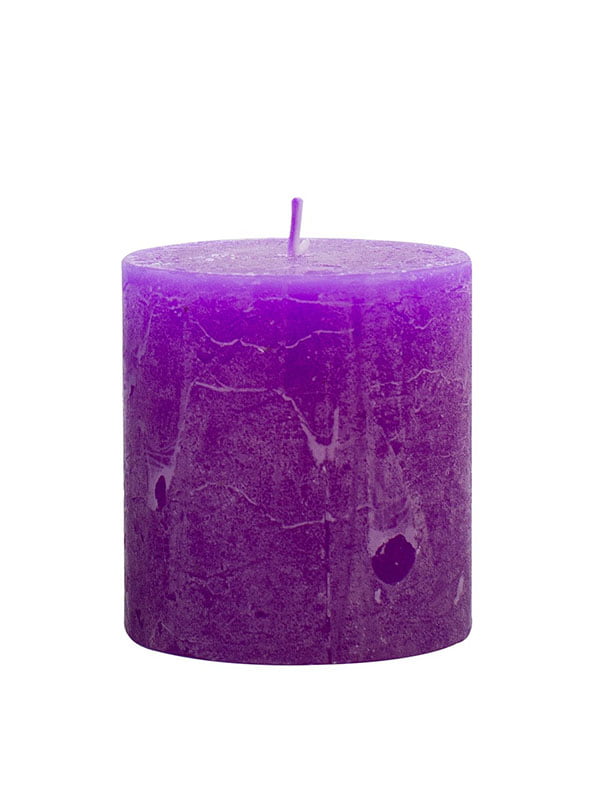 Свеча цилиндрическая фиолетовая (75*70, 33 ч) | 6305066