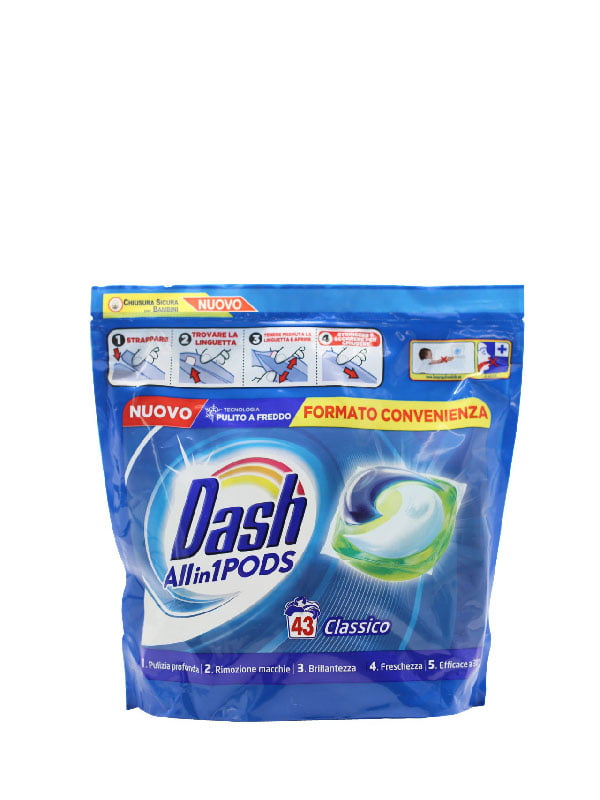 Гель-капсули для прання Dash 3в1 Classic (43 прання) | 6305228