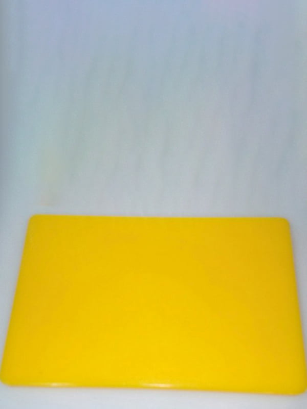 Доска разделочная пластиковая жёлтого цвета 440*295*50 мм | 6310541