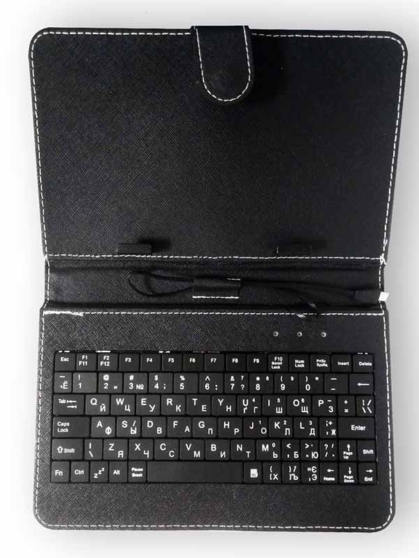 Чехол клавиатура для планшета + KEYBOARD 7 black micro | 6333538