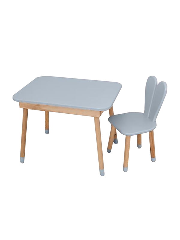 Стол со стульчиком, серый | 6353592