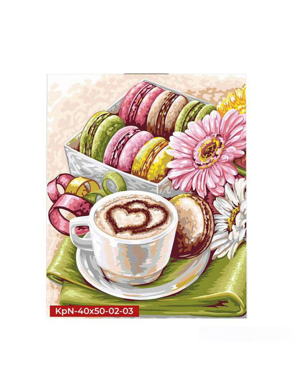 Картина за номерами "Ранкова кава" Danko Toys 40x50 см | 6356996