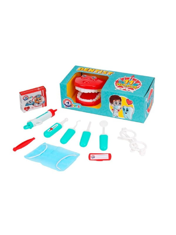 Детская игрушка "Набор стоматолога" 11 предметов | 6358430
