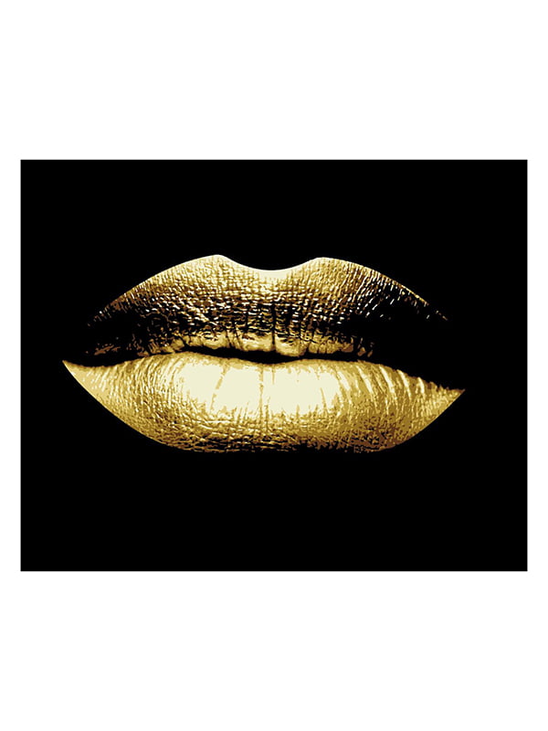 Картина по номерам Золотые губы с золотой краской (40x50 см) | 6366426