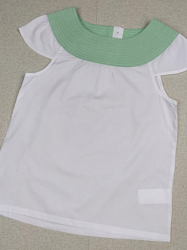 Блуза біло-зелена | 6367419