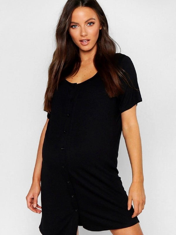 Платье для беременных черное | 6375763