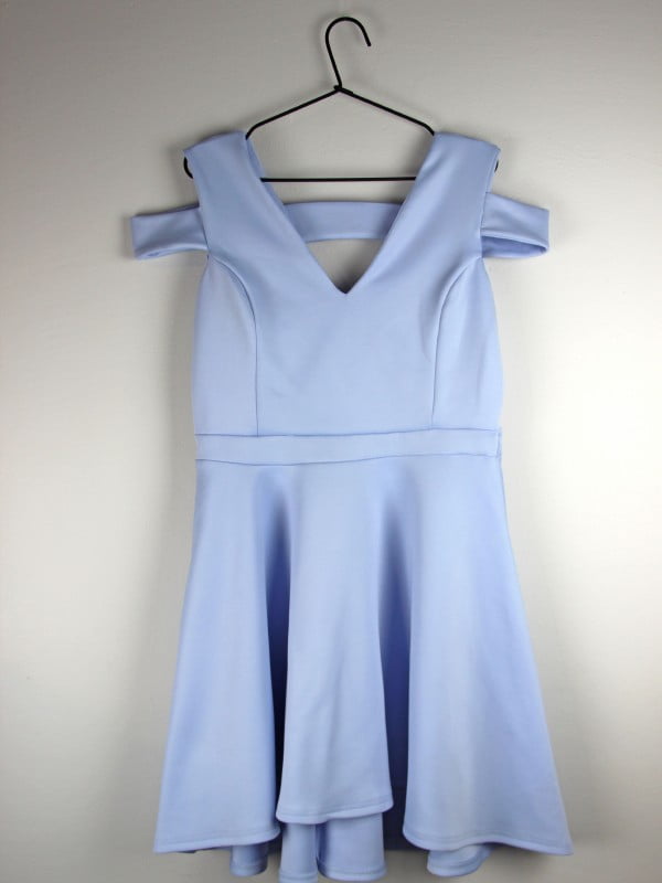 Сукня А-силуету блакитна | 6375845