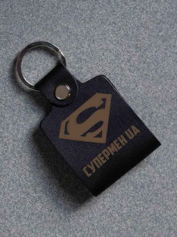 Брелок шкіряний "Супермен UA" | 6376430