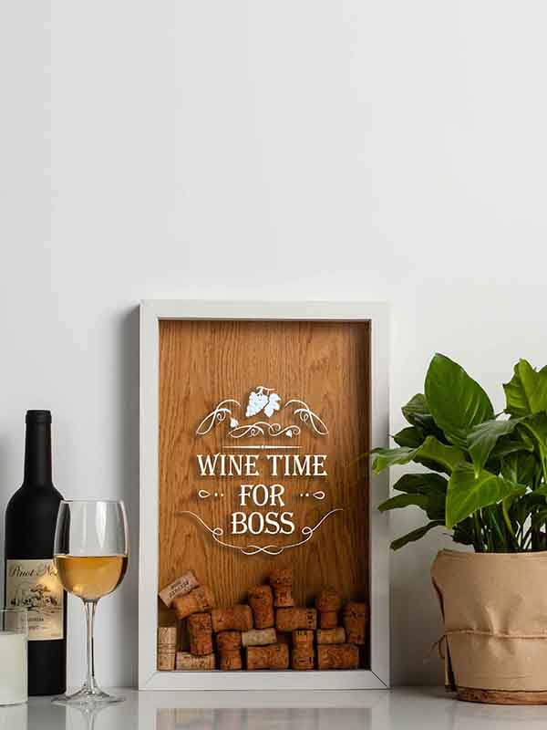 Копилка для винных пробок "Wine time for boss" | 6377874