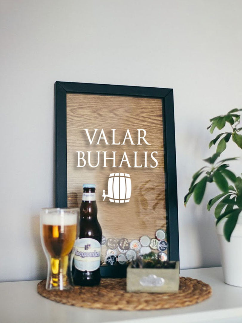 Рамка для пивных крышек GoT "Valar buhalis" | 6378606