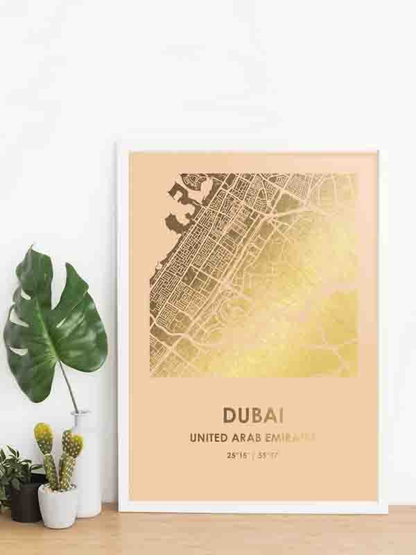 Постер "Дубай / Dubai" фольгированный А3 | 6378820