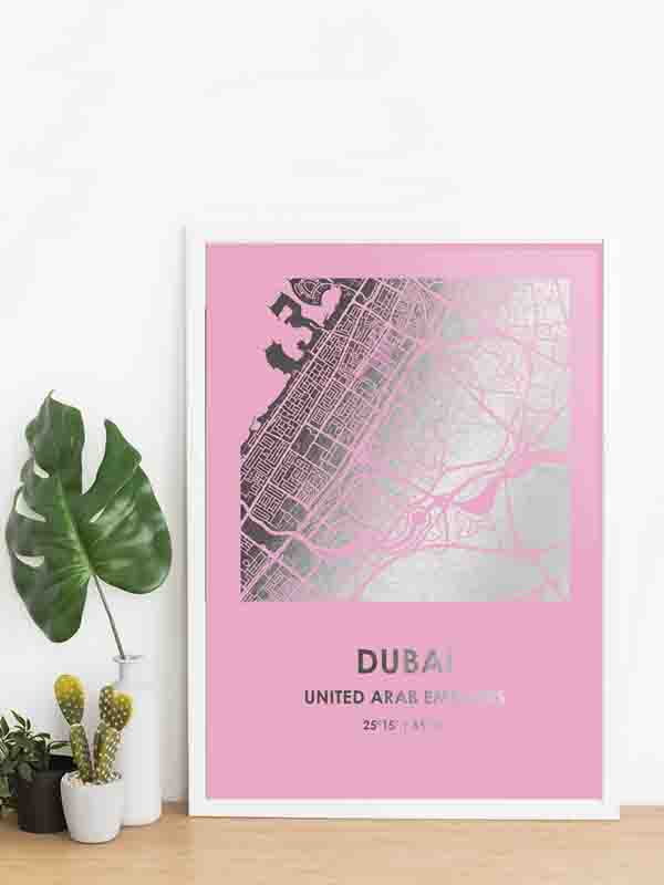 Постер "Дубай / Dubai" фольгированный А3 | 6378822
