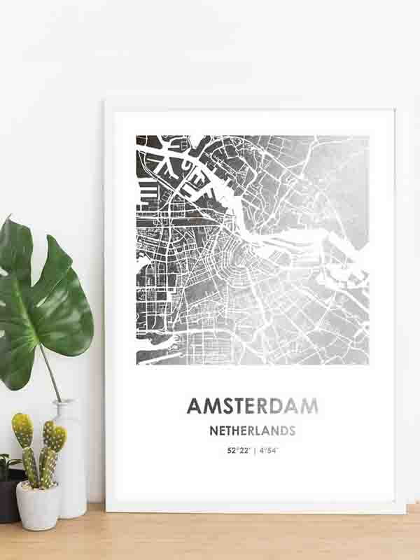 Постер "Карта города" персонализированный А3 | 6378860