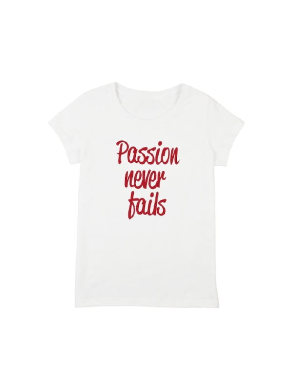 Футболка женская "Passion Never Fails" | 6380695