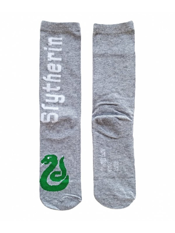 Носки длинные серые с логотипом | 6372187