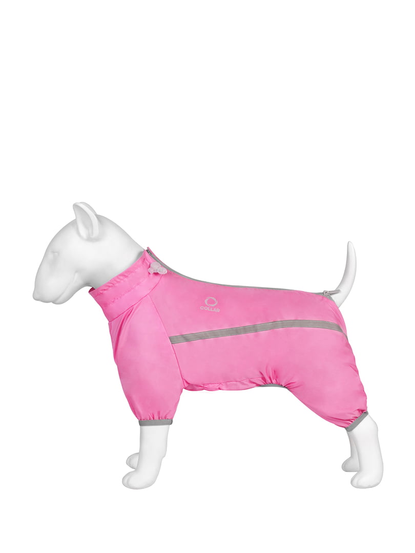 Дождевик для собак с нейлоновой подкладкой, размер M35, Розовый | 6388961