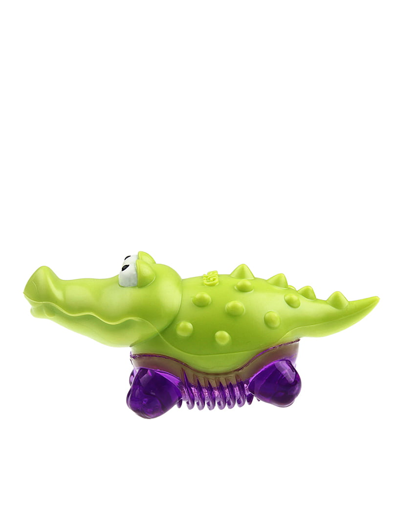 Іграшка для собак Suppa Puppa Крокодільчик з пищалкою, гума, 9 см | 6389299