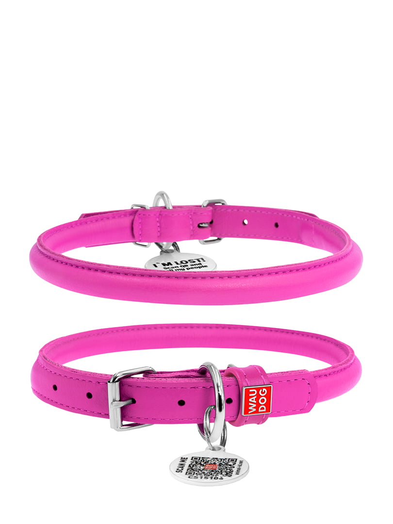 Ошейник Glamour для длинношерстных собак 6 мм 17-20 см Розовый | 6390397