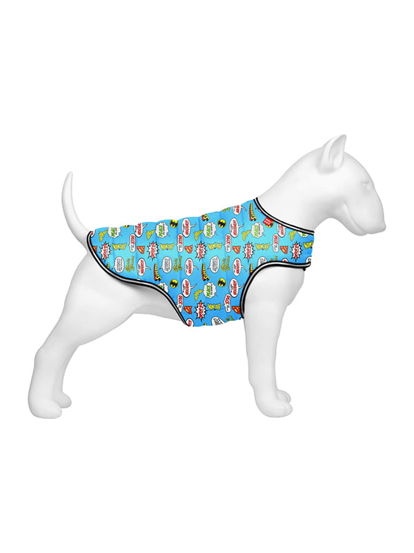 Курточка-накидка для собак, рисунок "Лига Справедливости в голубом", размер L | 6392303