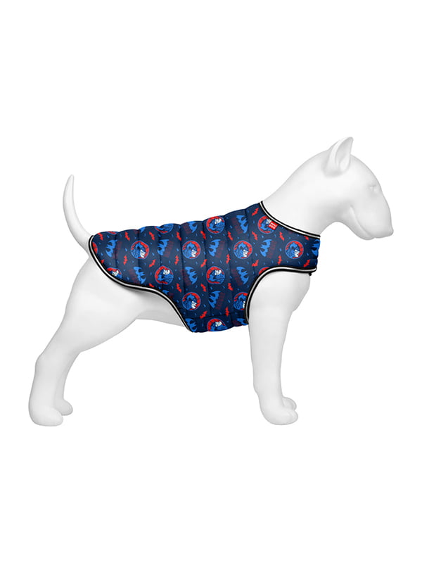 Курточка-накидка для собак, малюнок "Бетмен червоно-блакитний", розмір L | 6392309