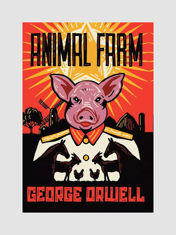 Книга "Animal Farm (Скотний двір англійською)", Джордж Оруелл, 130 сторінок, рос. мова | 6396136