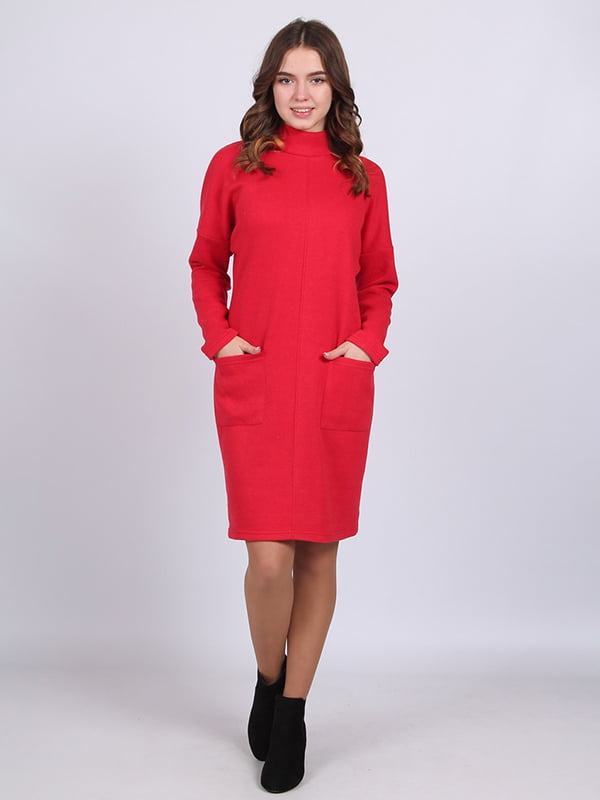 Платье-свитер красное | 6397920