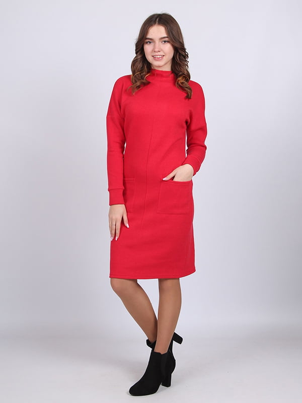 Сукня-светр червона | 6397940
