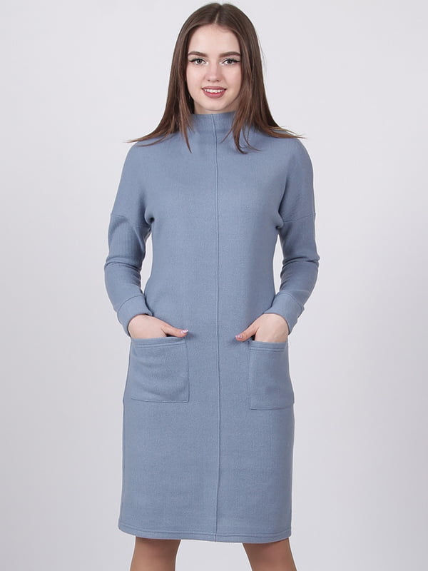 Платье-свитер синее | 6397993