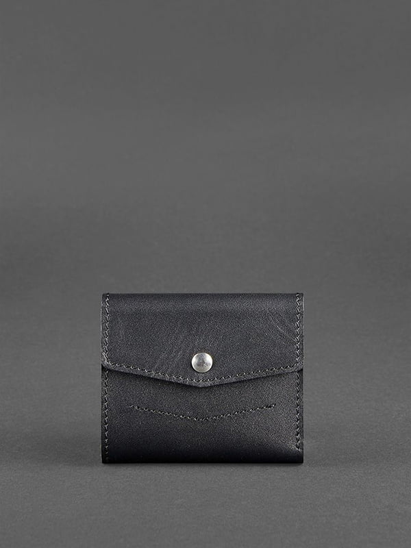 Шкіряний гаманець чорний | 6402127