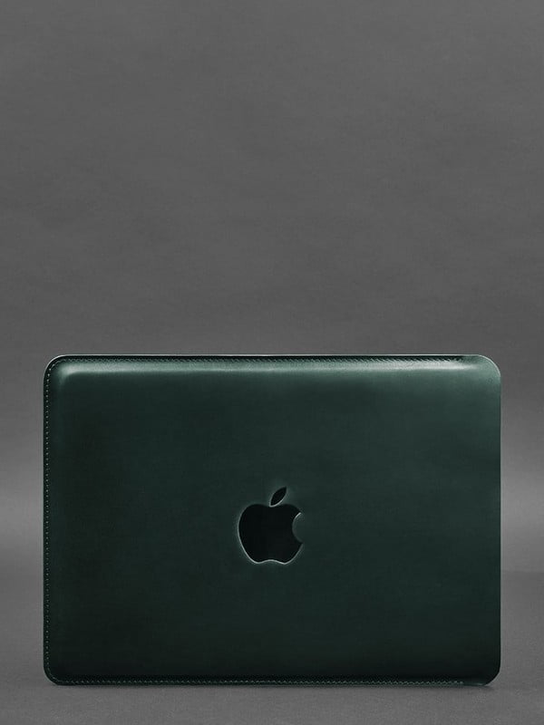 Шкіряний чохол для MacBook 13" зелений  | 6402632