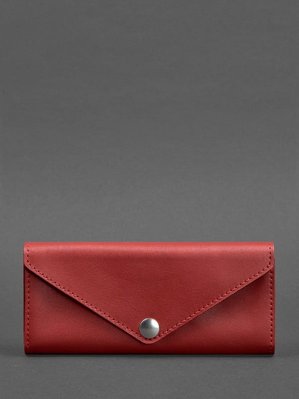 Шкіряний гаманець червоний | 6403141